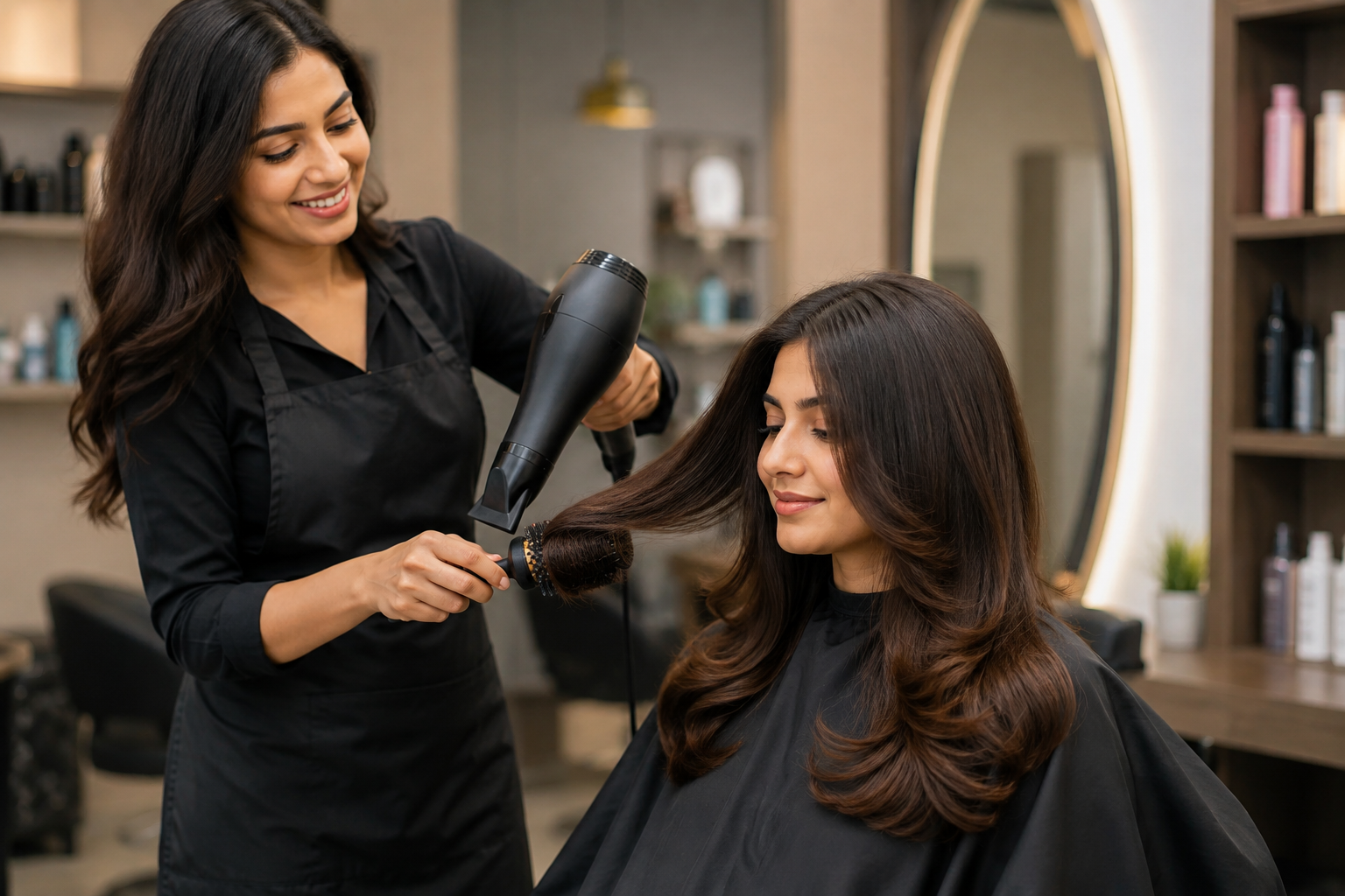 Haircut & Blow Drg Parlour Service