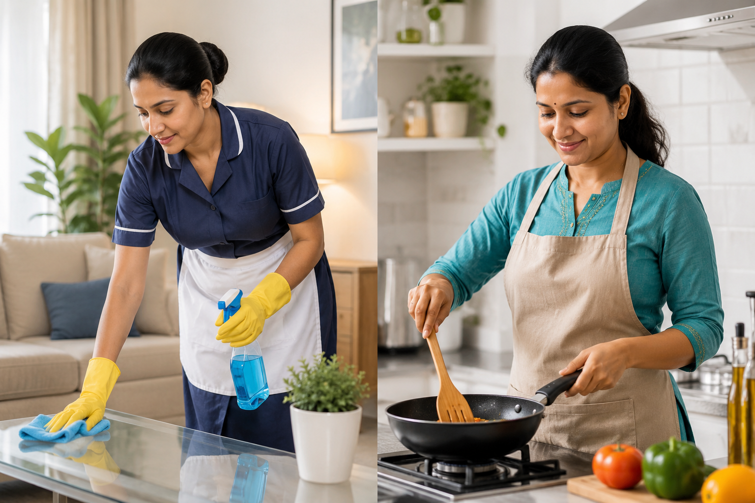 Maid & Cook Combind Service