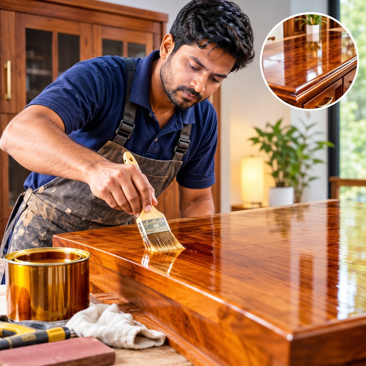 Wood Polishing/Varnish Service