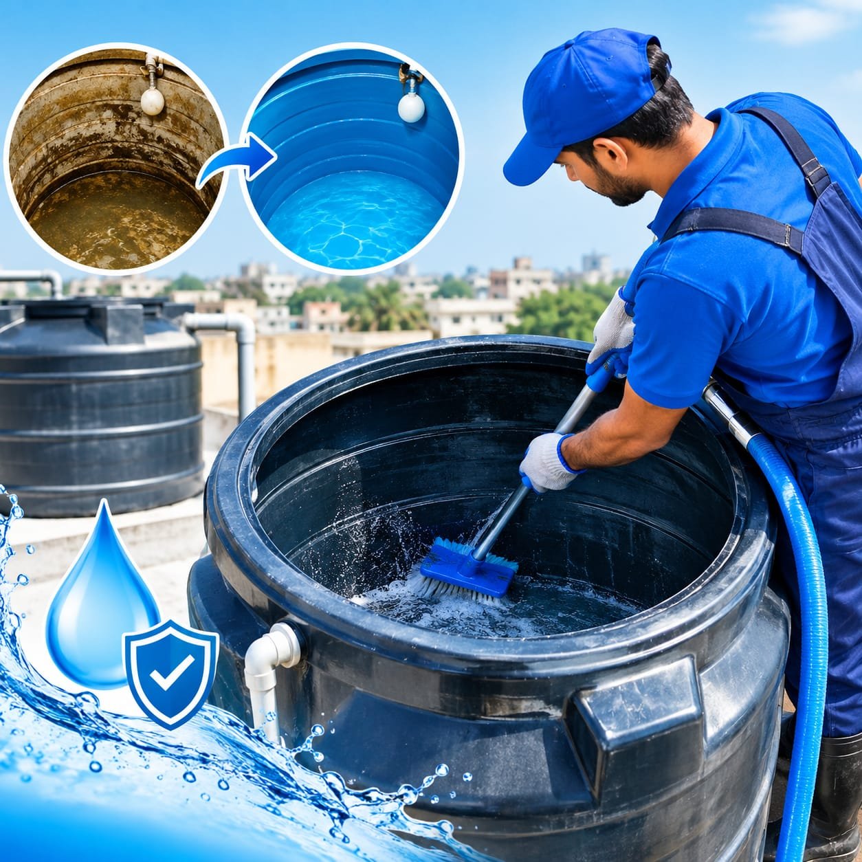 Water tanks Cleaning Service